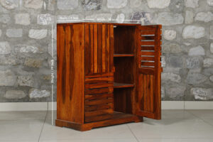 Striped Sheesham Cabinet