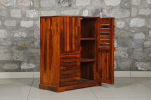 Striped Sheesham Cabinet