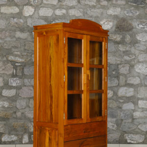 Glassy Teak Crockery Unit