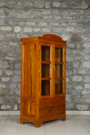 Glassy Teak Crockery Unit