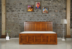 Posh Teak Kingsize With Storage